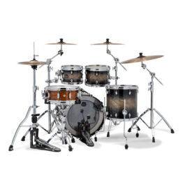 Mapex Saturn VI 20" 4 Piece Shell Pack - Black Ink Burst - Image 3