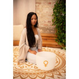 Meinl Sonic Energy Planetary Tuned Crystal Singing Bowl 12" - Venus, 221.23 Hz - Image 3