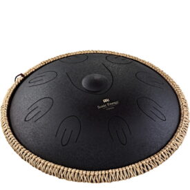 Meinl Sonic Energy 16" Octave Steel Tongue Drum - D Kurd, 9 Notes, 44 Hz - Black - Image 1