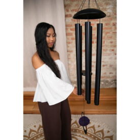 Meinl Sonic Energy 50" 128 cm Purple Agate Meditation Chime - 432 Hz, A Major - Black - Image 3