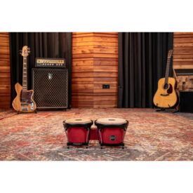 Meinl Percussion Journey Series Bongo 6 1/2" Macho & 7 1/2" Hembra - Red - Image 3