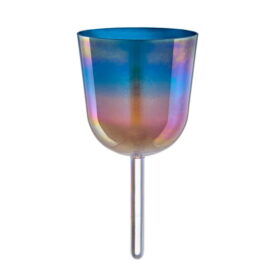 Meinl Sonic Energy 4.5" Essence Solfeggio Crystal Singing Bowl - Mi 528 Hz, Sunrise Blue