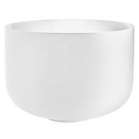 Meinl Sonic Energy 14" White-Frosted Crystal Singing Bowl - G3, Throat Chakra, 432 Hz