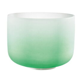 Meinl Sonic Energy 11" Colour-Frosted Crystal Singing Bowl - F4/Heart Chakra/440 Hz - Green