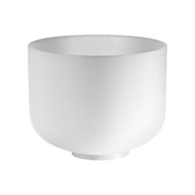 Meinl Sonic Energy 10" White-Frosted Crystal Singing Bowl - F4, Heart Chakra, 432 Hz