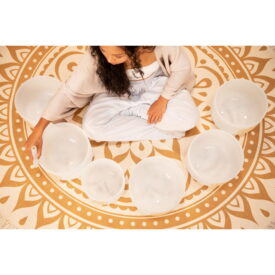 Meinl Sonic Energy Solfeggio Crystal Singing Bowl Set 6 pcs - Ut 396 Hz/Re 417 Hz/Mi 528 Hz/Fa 639 Hz/Sol 741 Hz/La 852 Hz - Image 3