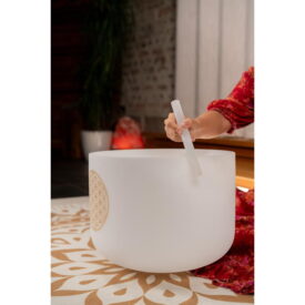 Meinl Sonic Energy 16" Flower of Life Crystal Singing Bowl, 128 Hz , C3 - Image 3