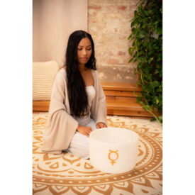 Meinl Sonic Energy Planetary Tuned Crystal Singing Bowl 12" - Mercury, 141.27 Hz - Image 3