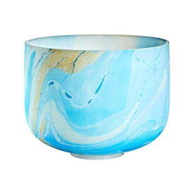 Meinl Sonic Energy 10" Marble Crystal Singing Bowl - G4, Throat Chakra, 432 Hz - Light Blue