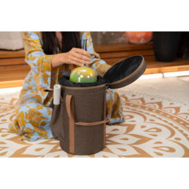 Meinl Sonic Energy 5.75" Essence Solfeggio Crystal Singing Bowl - Ut 396 Hz, Olive Green - Image 3