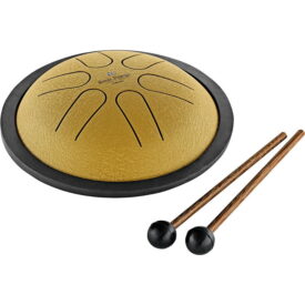 Meinl Sonic Energy 6" Mini Steel Tongue Drum - B Major, 6 Notes, 440 Hz - Gold