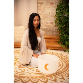 Meinl Sonic Energy Planetary Tuned Crystal Singing Bowl 12" - Synodic Moon, 210.42 Hz - Image 3