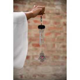Meinl Sonic Energy Mini Hamsa Chakra Chime 12" 30 cm - Silver - Image 3