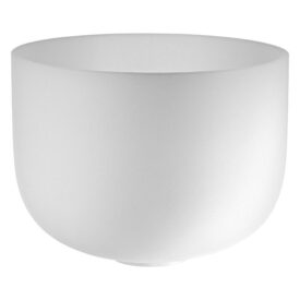 Meinl Sonic Energy 13" White-Frosted Crystal Singing Bowl - D4, Sacral Chakra, 432 Hz