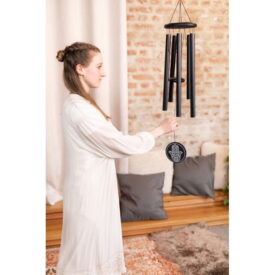 Meinl Sonic Energy Hamsa Meditation Chime 36" 90 cm - 432 Hz - Black - Image 3