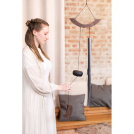 Meinl Sonic Energy 49" 125 cm Moon Meditation Chime - 432 Hz - Curved Suspension Silver - Image 3