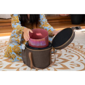 Meinl Sonic Energy 8" Essence Solfeggio Crystal Singing Bowl - 174 Hz, Brandy Rose - Image 3