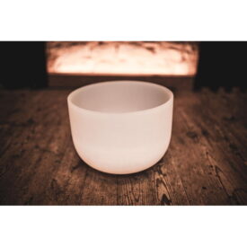 Meinl Sonic Energy 13" White-Frosted Crystal Singing Bowl - D4, Sacral Chakra, 432 Hz - Image 3