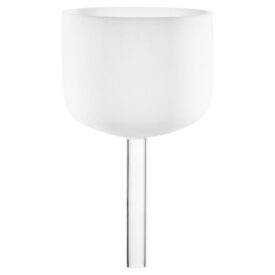 Meinl Sonic Energy 10" White-frosted Crystal Singing Bowl with Handle - B4/Crown Chakra/432 Hz
