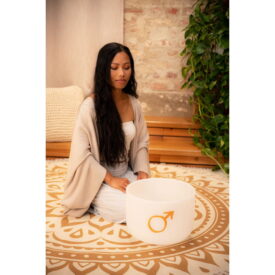 Meinl Sonic Energy Planetary Tuned Crystal Singing Bowl 12" - Mars, 144.72 Hz - Image 3