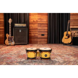 Meinl Percussion Journey Series Bongo 6 1/2" Macho & 7 1/2" Hembra - Illuminating Yellow - Image 3
