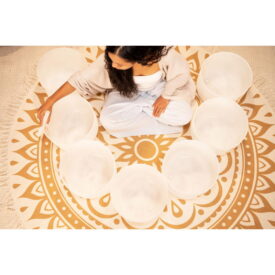Meinl Sonic Energy Planetary Tuned Crystal Singing Bowl Chakra Set - 7 pcs - Image 3