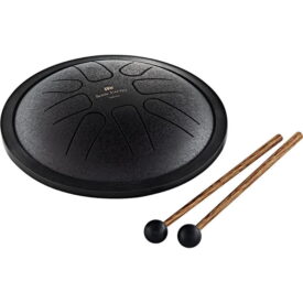 Meinl Sonic Energy 7" Small Steel Tongue Drum - F Minor/8 Notes/440 Hz - Black - Image 1