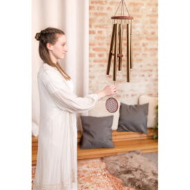 Meinl Sonic Energy 36" 90 cm Flower of Life Meditation Chime - 432 Hz - Bronze - Image 3