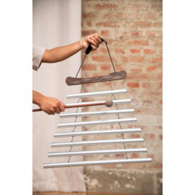 Meinl Sonic Energy 24" 60cm Meditation Flow Chime - 432 Hz, 8 Notes, C# Minor - Silver - Image 3