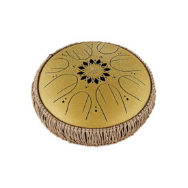 Meinl Sonic Energy 10" Medium Octave Steel Tongue Drum - C Major, 8 Notes, 432 Hz - Gold