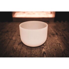 Meinl Sonic Energy 12" White-Frosted Crystal Singing Bowl - F4, Heart Chakra, 432 Hz - Image 3
