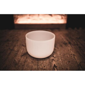 Meinl Sonic Energy 10" White-Frosted Crystal Singing Bowl - F4, Heart Chakra, 432 Hz - Image 3