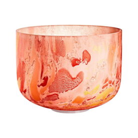 Meinl Sonic Energy 10" Marble Crystal Singing Bowl - D4, Sacral Chakra, 432 Hz - Orange