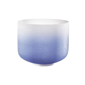 Meinl Sonic Energy 9" Colour-Frosted Crystal Singing Bowl - A4/Brow Chakra/440 Hz - Dark Blue