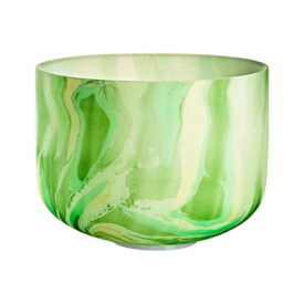 Meinl Sonic Energy 10" Marble Crystal Singing Bowl - F4, Heart Chakra, 432 Hz - Green