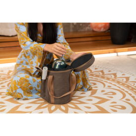 Meinl Sonic Energy 4.25" Essence Solfeggio Crystal Singing Bowl - Fa 639 Hz, Indigo Blue - Image 3