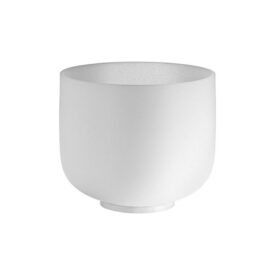 Meinl Sonic Energy 8" White-Frosted Crystal Singing Bowl - F4, Heart Chakra, 432 Hz