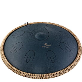 Meinl Sonic Energy 16" Octave Steel Tongue Drum - D Amara, 9 Notes, 440 Hz - Navy Blue - Image 1