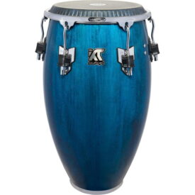 Meinl Percussion 12 1/2" Artist Series William Kachiro Tumba Conga with Remo Black Calfskin Skyndeep Heads - Blue Wave