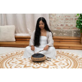 Meinl Sonic Energy 10" Medium Octave Steel Tongue Drum - B Minor, 8 Notes, 432 Hz - Black - Image 2