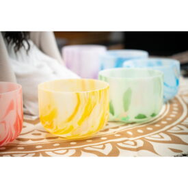 Meinl Sonic Energy 10" Marble Crystal Singing Bowl - B4, Crown Chakra, 432 Hz - Purple - Image 3