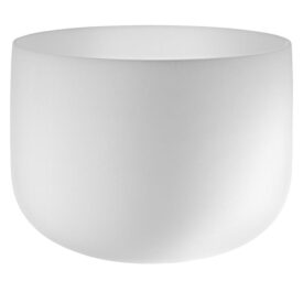 Meinl Sonic Energy 14" White-Frosted Crystal Singing Bowl - C4, Root Chakra, 432 Hz