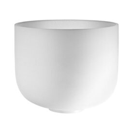 Meinl Sonic Energy 11" White-Frosted Crystal Singing Bowl - F4, Heart Chakra, 432 Hz