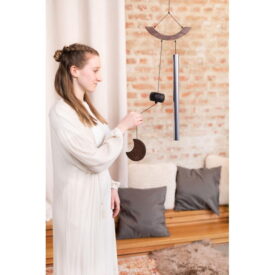 Meinl Sonic Energy 35" 88cm Moon Meditation Chime - 432 Hz - Curved Suspension Silver - Image 3
