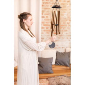 Meinl Sonic Energy 32" 80cm Moon Meditation Chime - 432 Hz - Round Arch Bronze - Image 3