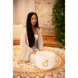 Meinl Sonic Energy Planetary Tuned Crystal Singing Bowl 12" - Earth Platonic Year, 172.06 Hz - Image 3