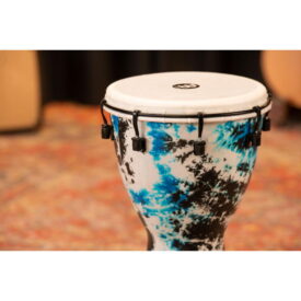 Meinl Percussion 10" Alpine Djembe - Synthetic Head - Galactic Blue Tie Dye - Image 3