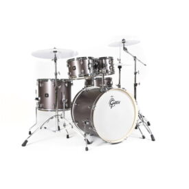 Gretsch 20" Energy Drum Kit - Grey Steel with 5 Piece Hardware Pack (No Cymbals)