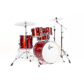 Gretsch 20" Energy Drum Kit - Red with 5 Piece Hardware Pack (No Cymbals) - Image 1