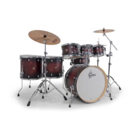 Gretsch 22" Catalina Maple 7-Piece Shell Pack - Satin Deep Cherry Burst - Image 1